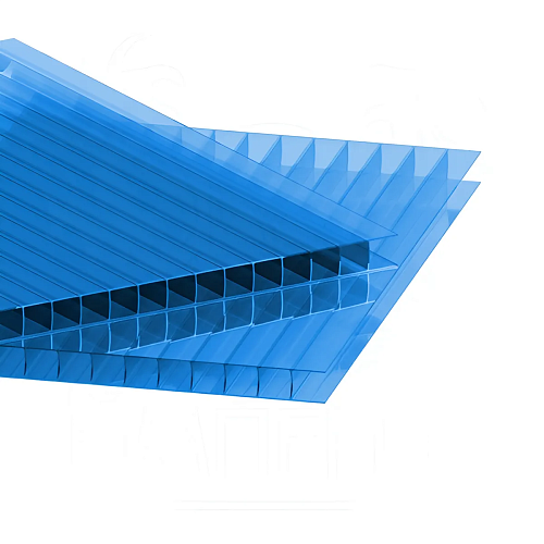 Сотовый поликарбонат Сотовый поликарбонат 4 мм (2,1 х 12м, синий) 