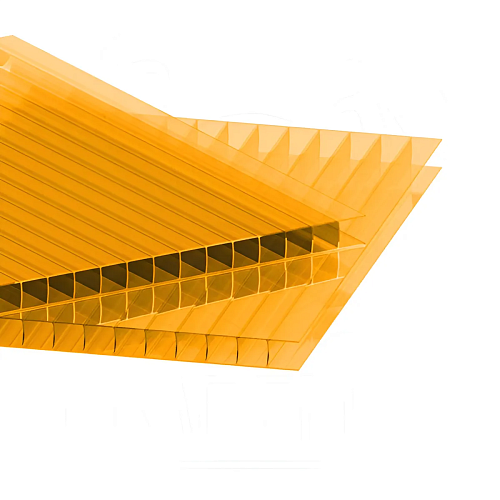 Сотовый поликарбонат Сотовый поликарбонат 10 мм (2,1 х 6м, оранжевый)