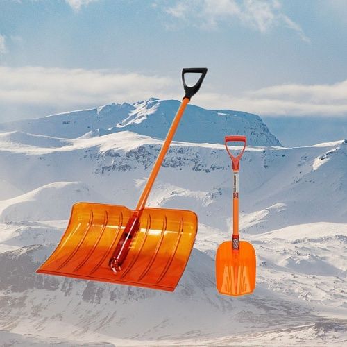 Лопаты Комплект снегоуборочных лопат из поликарбоната (2 лопаты)