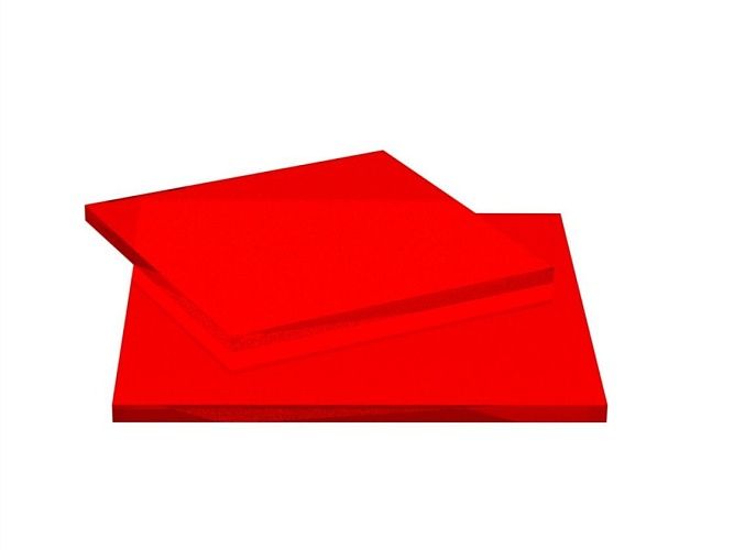 Монолитный поликарбонат Монолитный поликарбонат 3 мм (2,05 х 1,525м, красный)