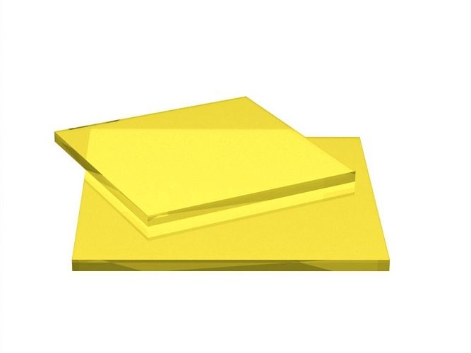 Монолитный поликарбонат Монолитный поликарбонат 4 мм ( 2,05 х 1,525м, жёлтый)