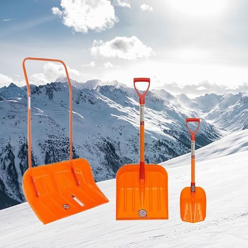 Лопаты Комплект снегоуборочных лопат из поликарбоната (3 лопаты)